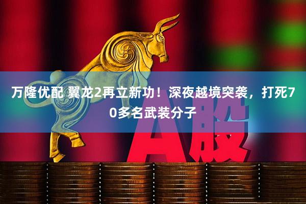 万隆优配 翼龙2再立新功!深夜越境突袭,打死70多名武装分子